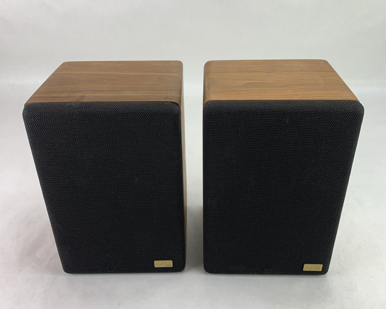 Vintage DLK Domus Acoustical Finch Walnut-Veneer Passive Bookshelf Speaker Set