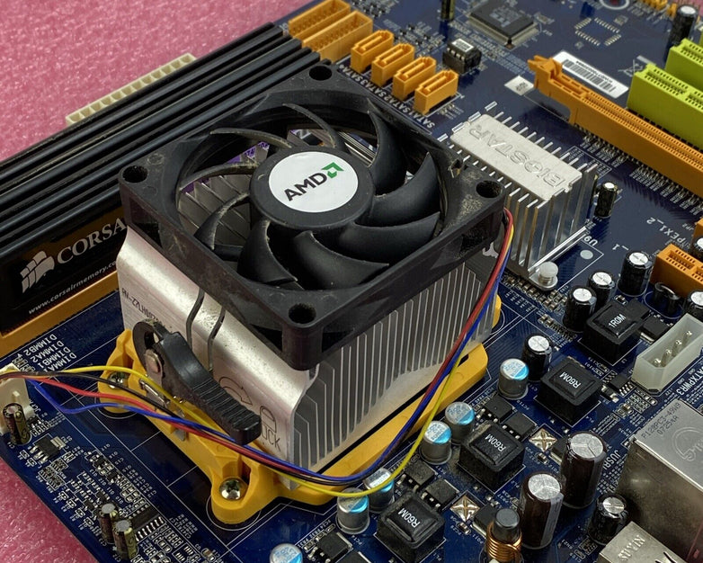 Biostar TF560 A2+ Motherboard AMD Athlon 64 x2 2.21GHz 4GB RAM w/ Shield