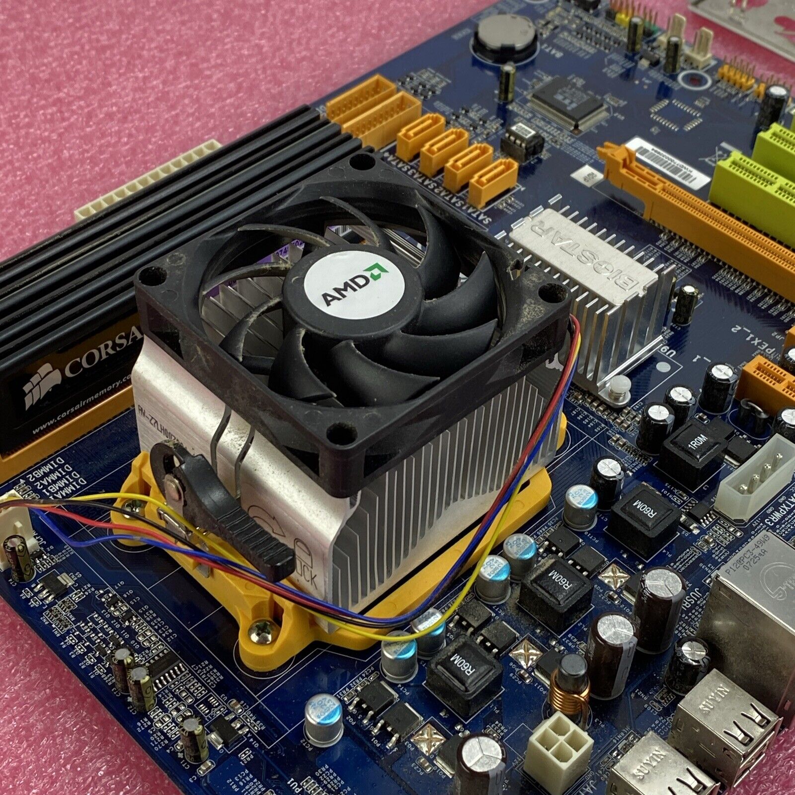 Biostar TF560 A2+ Motherboard AMD Athlon 64 x2 2.21GHz 4GB RAM w/ Shield