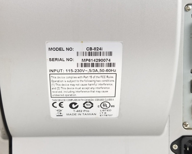 CUB CB-824i 203dpi Thermal Transfer Printer Parts or Repair Paper Jams