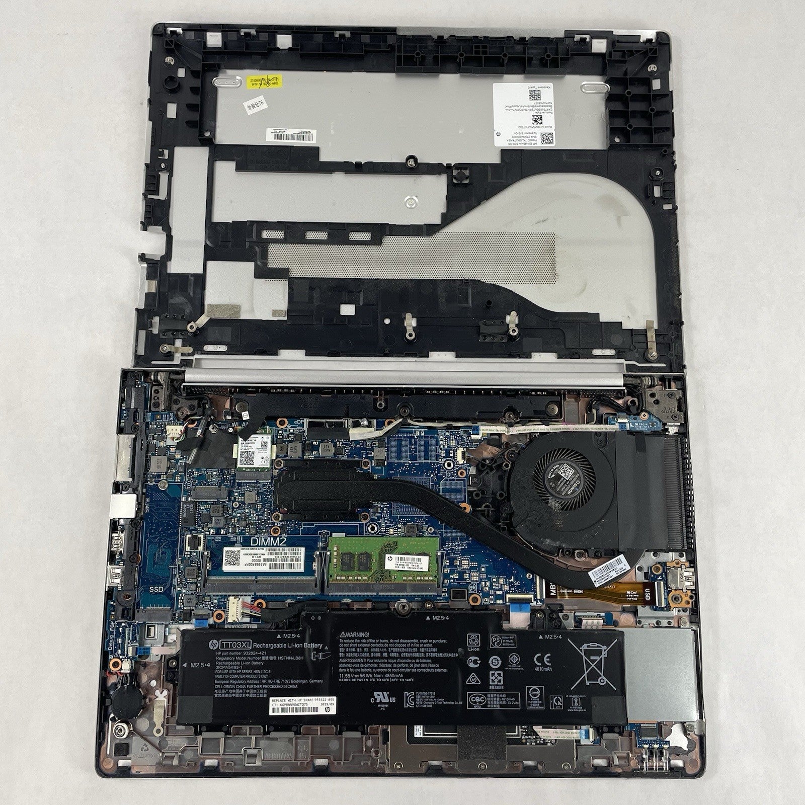 HP EliteBook 850 G6 15.6" i5-8365U 1.60 GHz 8 GB RAM No SSD/OS/AC - Bad SC Slot15