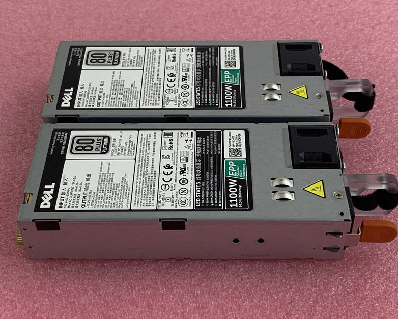 Dell L1100E-S1 CMPGM 1100W 80+ Platinum AC Power Supply Lot of 2x