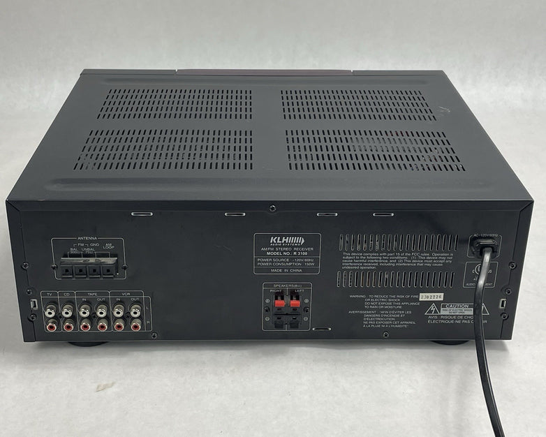KLH R3100 Audio Systems AM/FM Stereo Receiver Tested