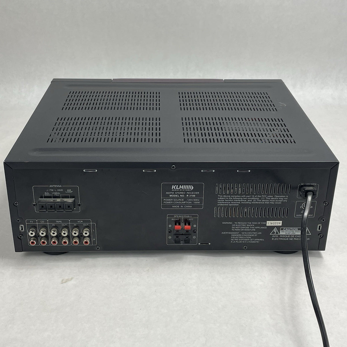 KLH R3100 Audio Systems AM/FM Stereo Receiver Tested6