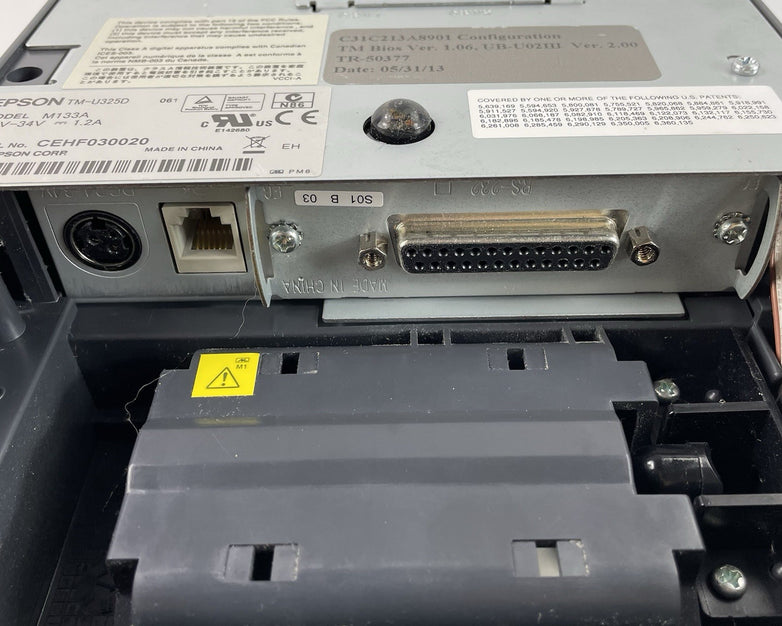 Epson TM-U325D POS Receipt/Validation Printer Serial Dot Matrix - Tested READ