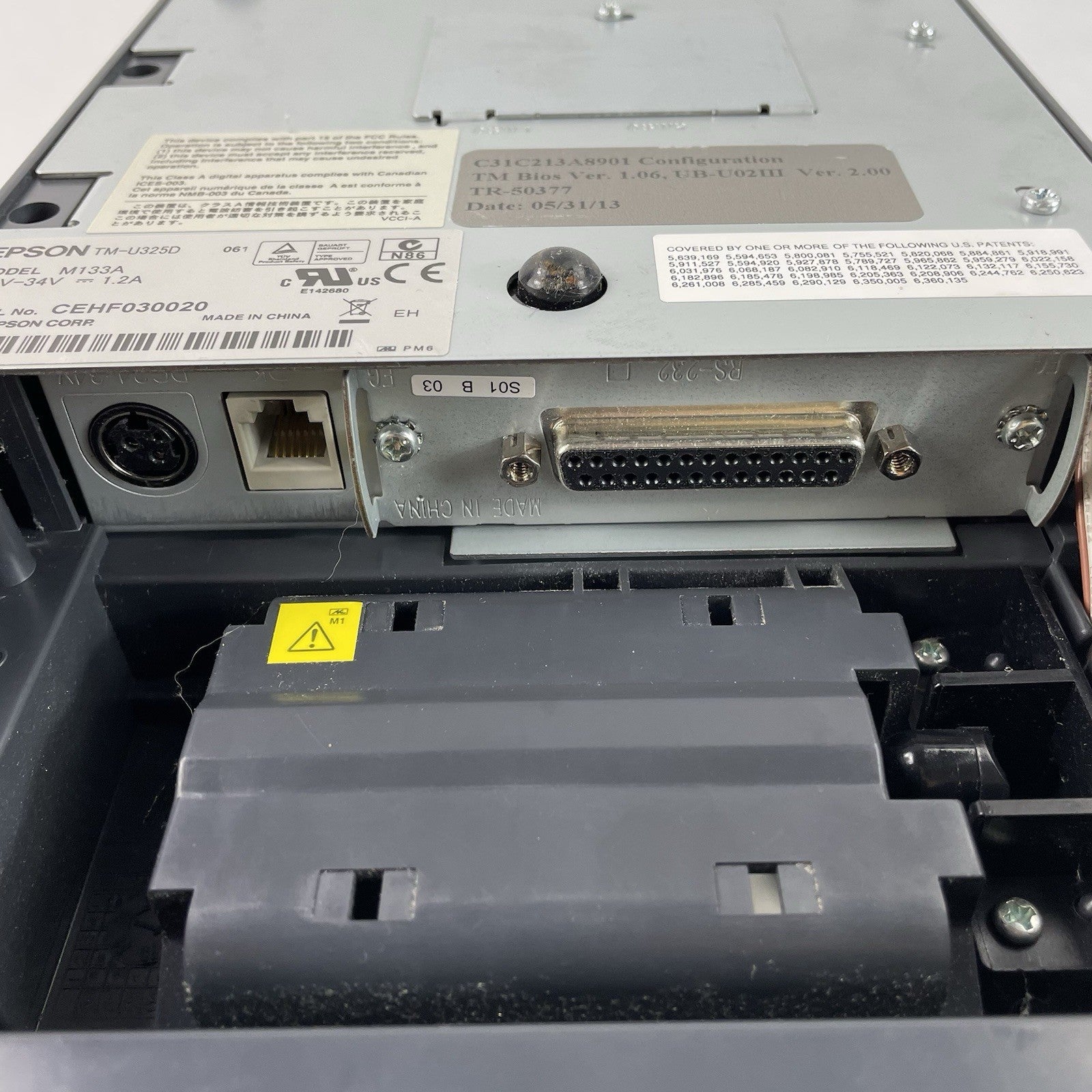 Epson TM-U325D POS Receipt/Validation Printer Serial Dot Matrix - Tested READ9