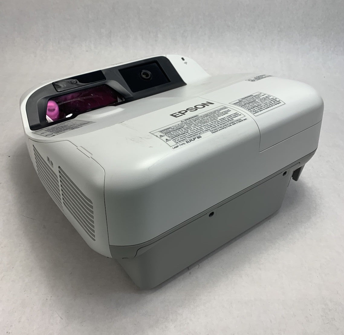 Epson BrightLink 595Wi H599A LCD Lamp Projector 1221 Lamp Hours - No Remote0
