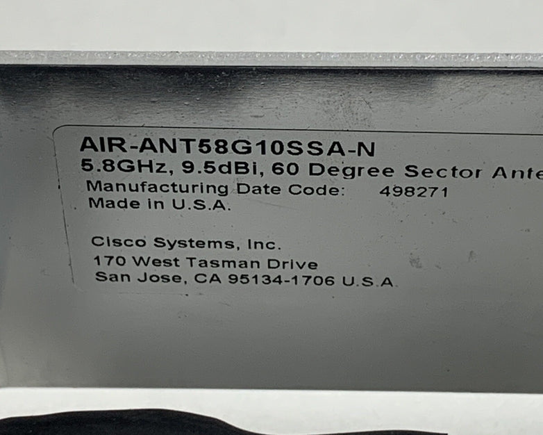 Cisco Aironet AIR-ANT58G10SSA-N 5.8GHz 9.5dBi 60 Degree Sector Antenna