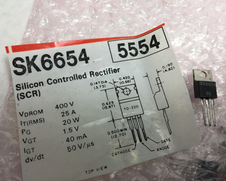 NOS  SK6654 Silicon Controlled Rectifier  Lot of 11