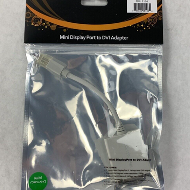 Monoprice Mini DisplayPort to DVI Adapter MDP-M-DVI-F (Lot of 3)