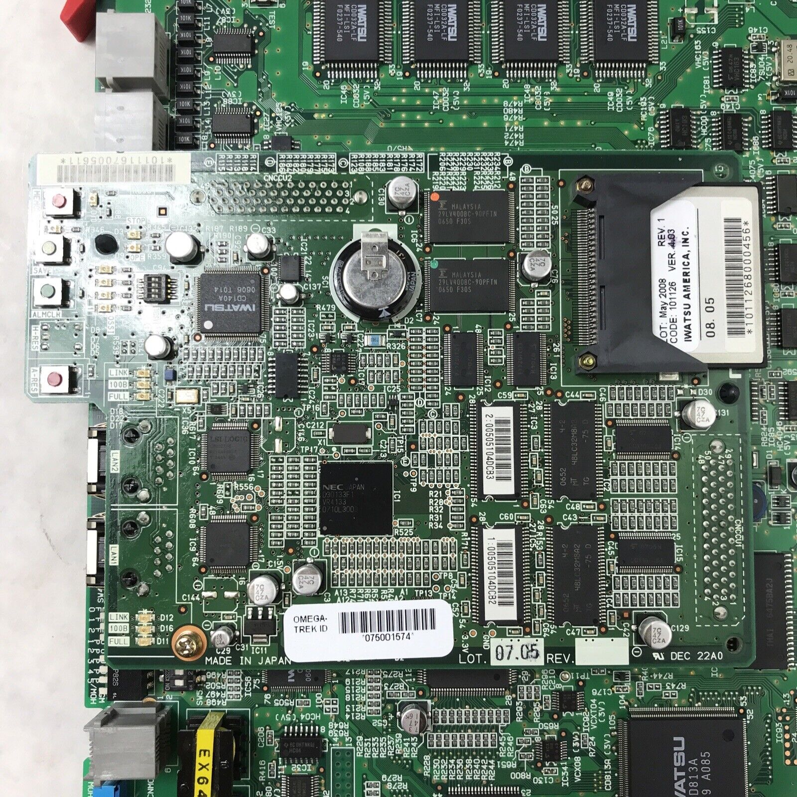 Iwatsu ADIX IX-CCU Central Control Unit Circuit Card