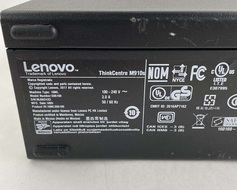 Lenovo ThinkCentre M900 SFF i5-6500 3.20 GHz 8 GB RAM No HDD/OS
