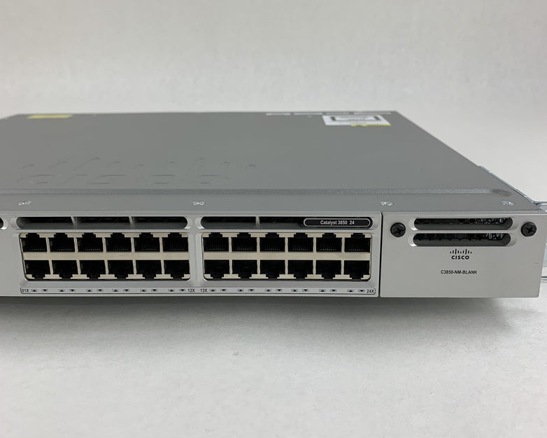 Cisco Catalyst 3850 WS-C3850-24T-S V07 24-Port Ethernet Network Switch Tested