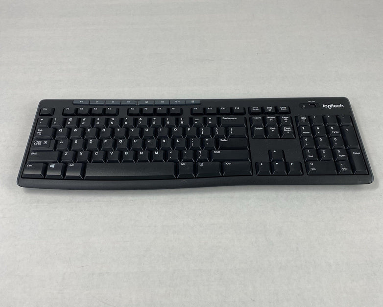Logitech K270 Y-R0042 Wireless Keyboard Power Tested No USB Dongle - Lot of 7