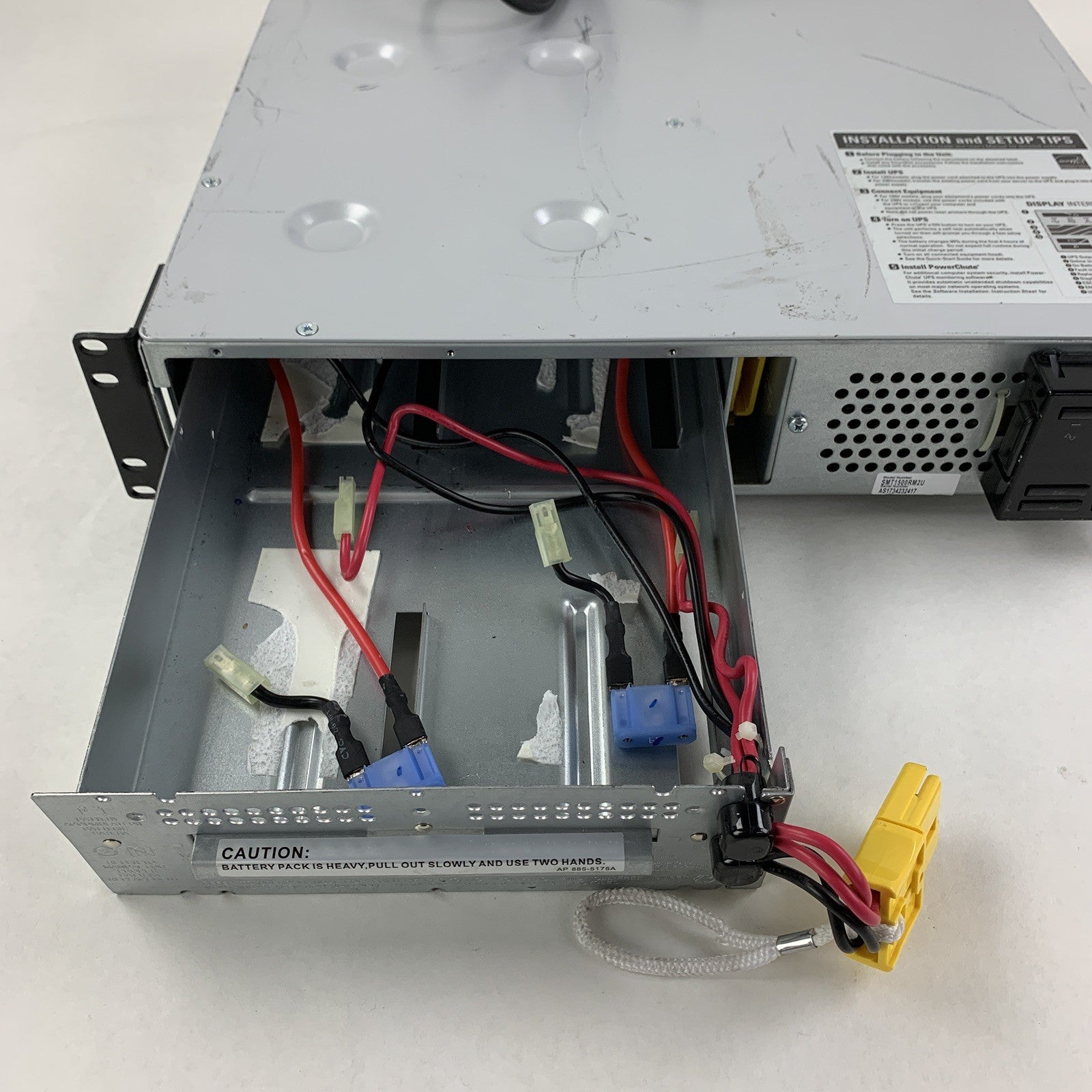 APC SmartUPS SMT1500RM2U 2U Rack Mount w/ Network  Card No Battery No Faceplate