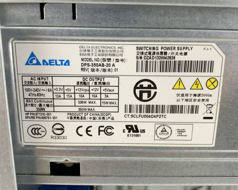 HP ProLiant ML310e Gen8 V2 Barebones Chassis w/ 350w PSU No MB No Ram No CPU