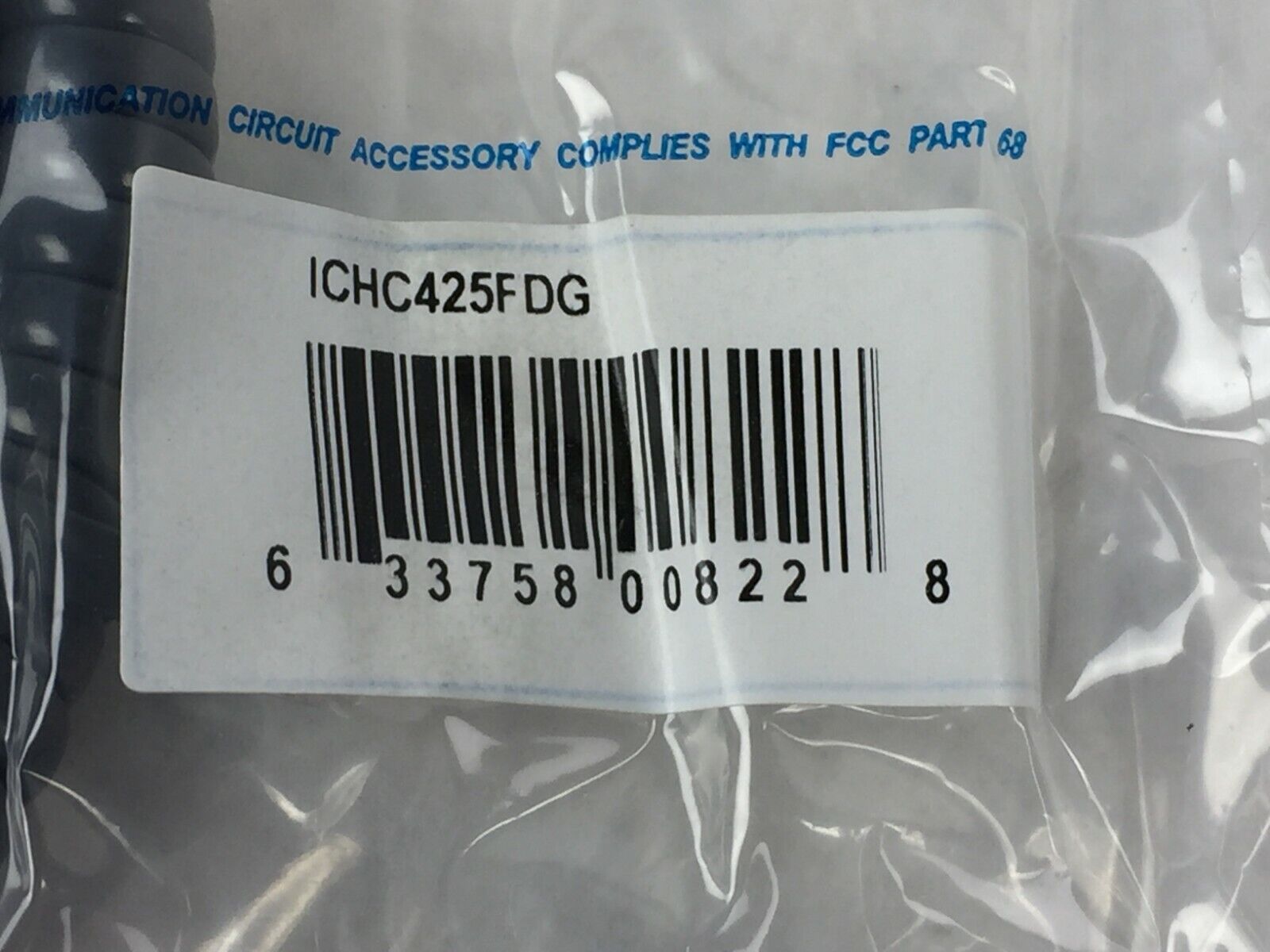 ICC Coiled Telephone Handset Cord 25' Dark Gray ICHC425FDG (Lot of 5)