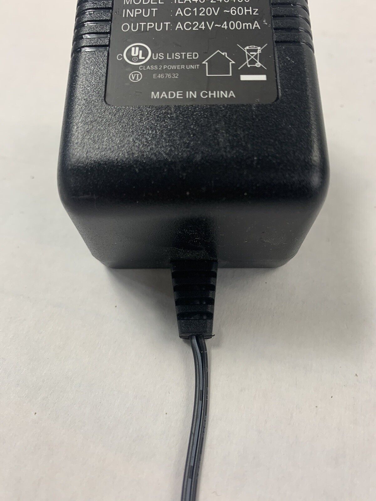 ILA48-240400 AC Adapter Power Supply Charger 24V 400mA Warranty