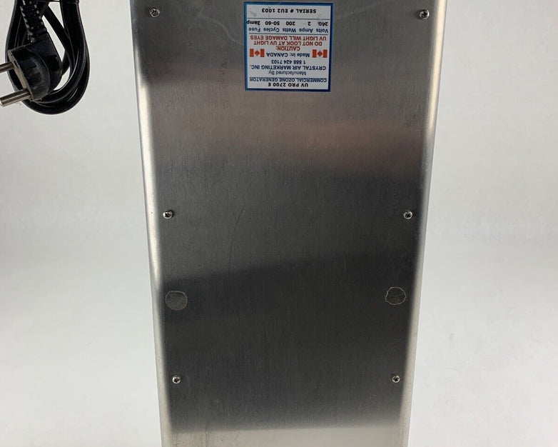 UV Pro 2700 E Industrial Crystal Air Ozone Generator 240V Untested