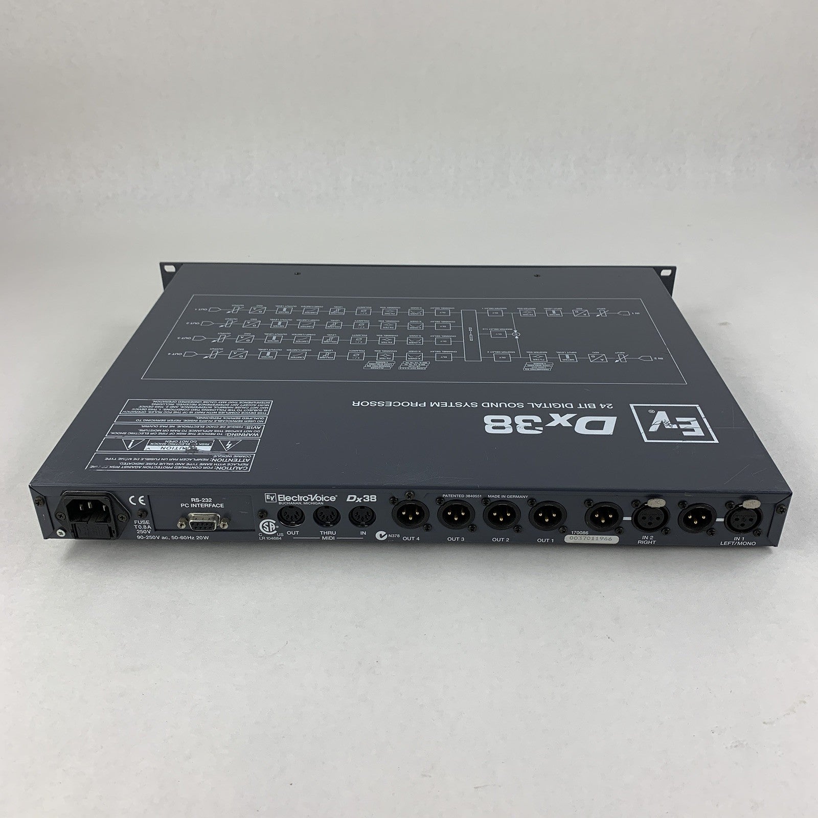 Electro-Voice (EV) Dx38 Digital Sound System Processor Tested