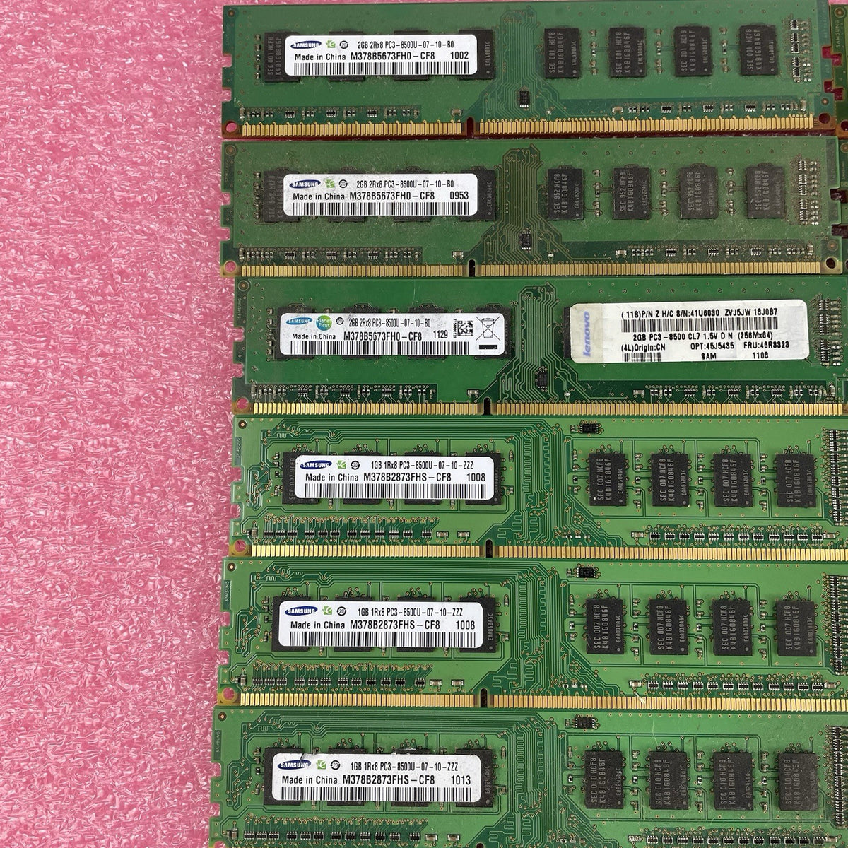 Samsung Assorted DDR2/DDR3 Desktop RAM Lot 22pc 44GB Total Untested3