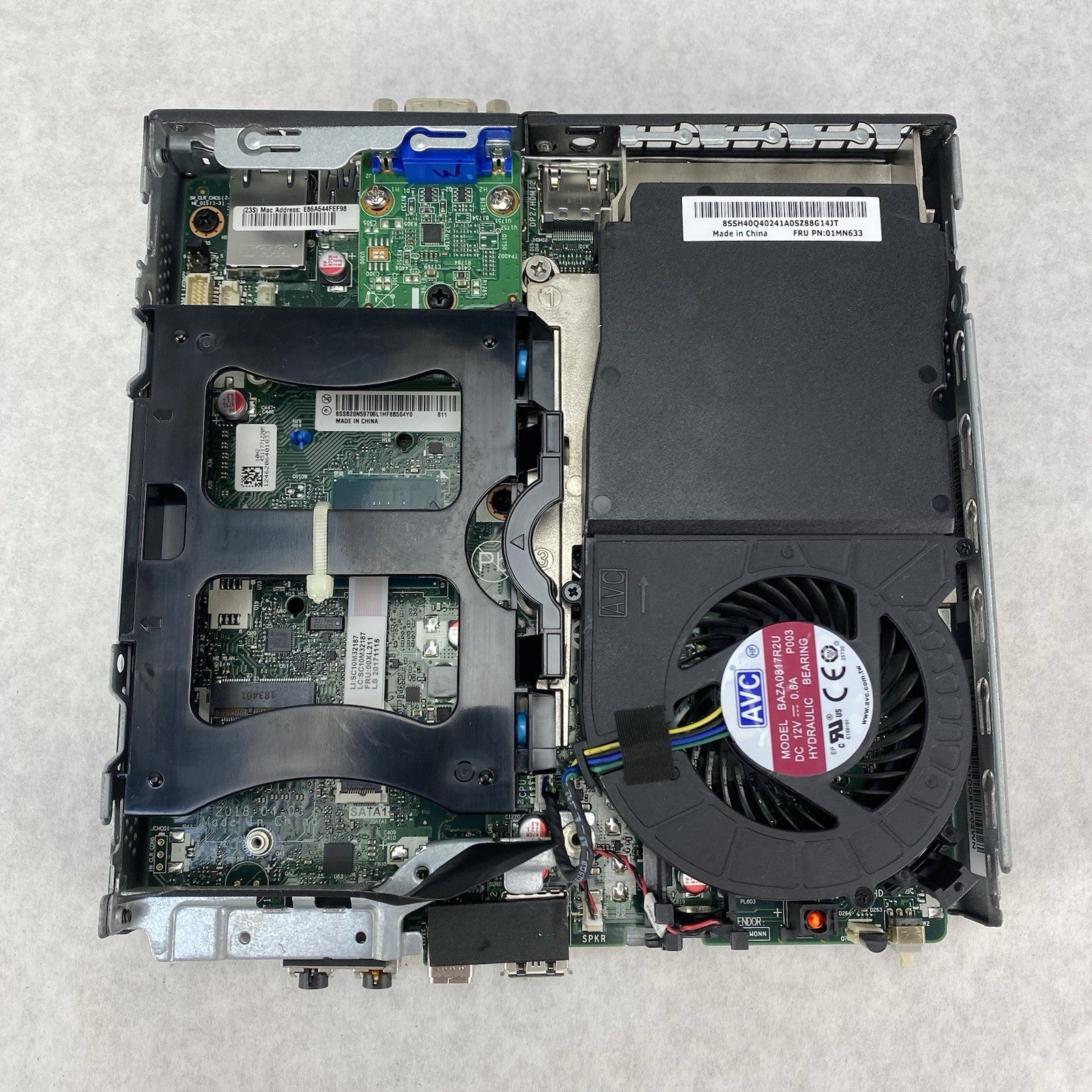Lenovo ThinkCentre M720Q Micro Intel i5-8500T 2.10 GHz 8 GB RAM No HDD/OS/AC11
