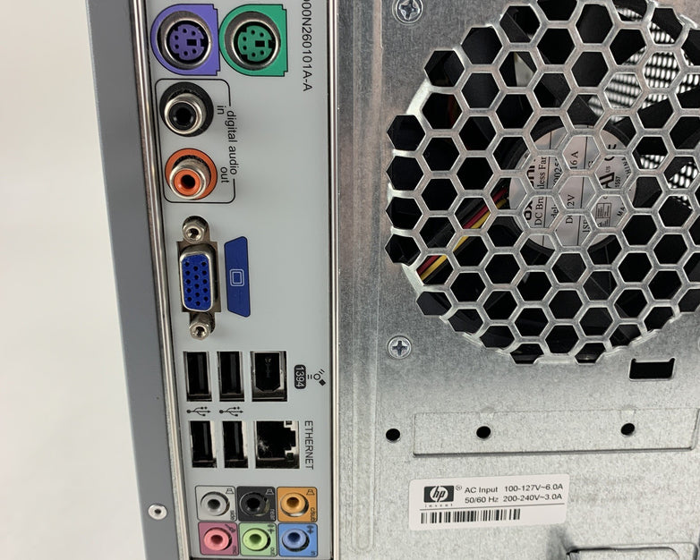 HP Pavilion A1720N MT Core 2 Duo 6300 1.86 GHz 3 GB RAM No HDD No OS