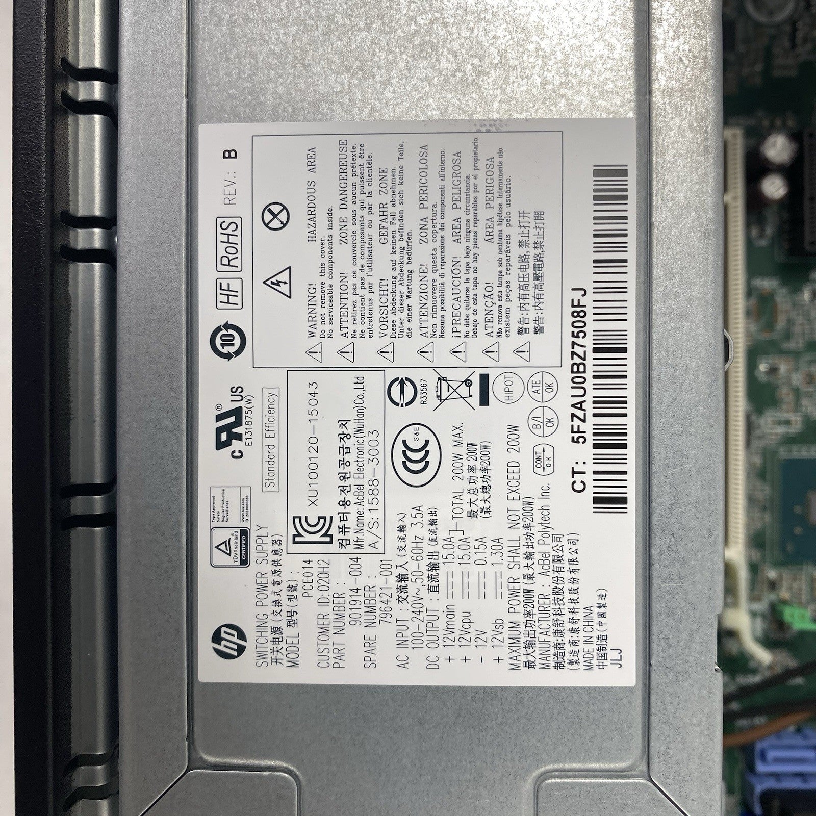 HP EliteDesk 800 G2 SFF Intel Core i5-6500 3.2GHz 8GB RAM No HDD No OS