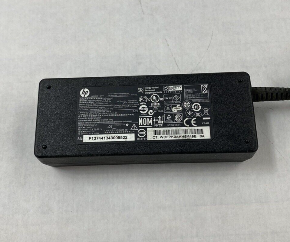 Lot of 3 HP TPC-CA54 19.5V 3.33A 65W AC Adapter