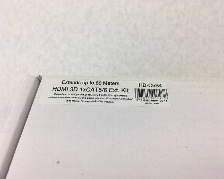 HDAV HD-C5S4 HDMI Audio Single Extender Over CAT5 UTP HD 3D 1080p (Lot of 2)