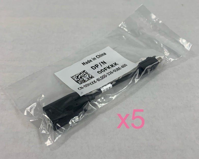 Dell 00FKKK Mini Displayport Male to Displayport Female Adapter Cable Lot of 5