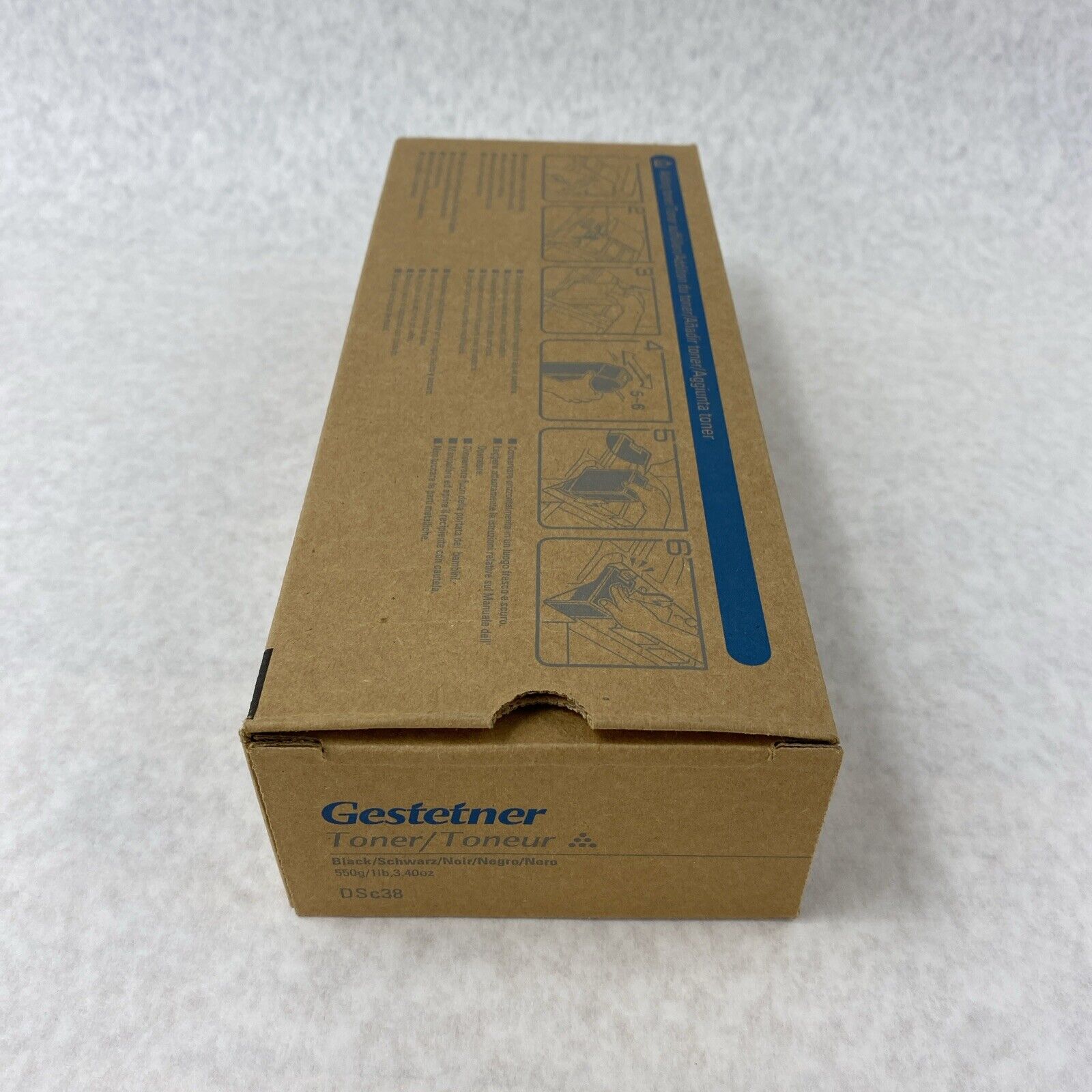 Genuine Gestetner DSc38 Black Toner 550g 885380