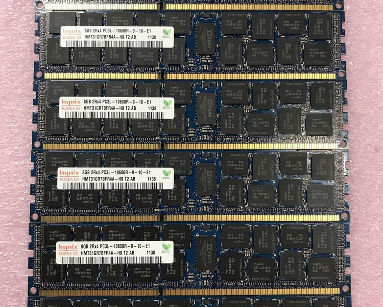 Hynix 48GB 6x8GB 2Rx4 PC3L-10600R-9-10-E1 Ram HMT31GR7BFR4A (Lot of 6)