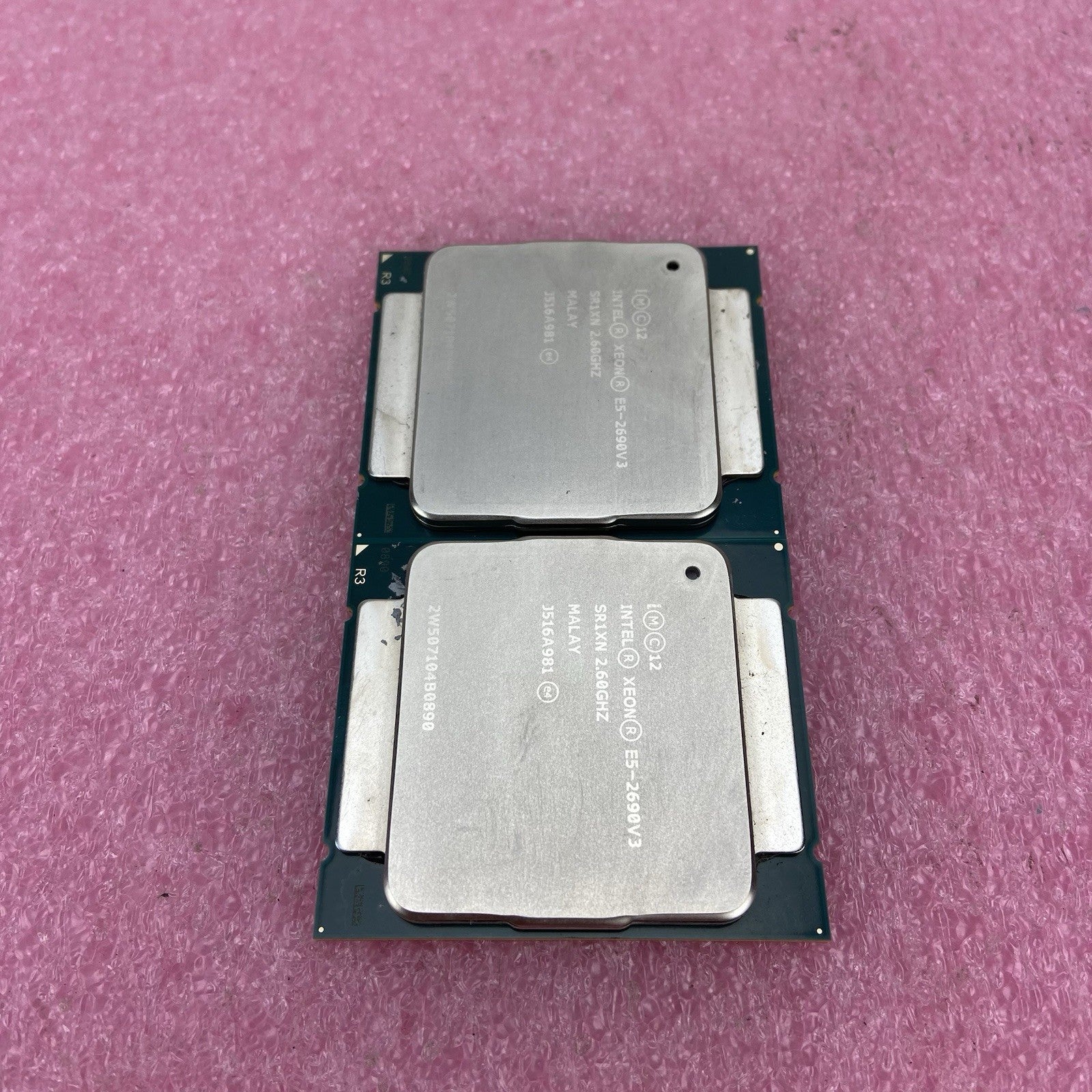Matched Pair of Intel Xeon E5-2690V3 SR1XN 2.6GHz Server Processors 3