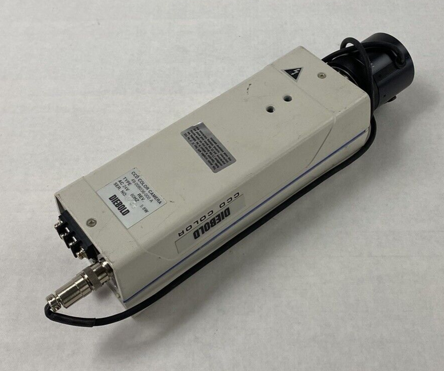 Diebold CCD Camera AC24V 49-008036-000A 25mm APC TV Lens For Parts or Repair