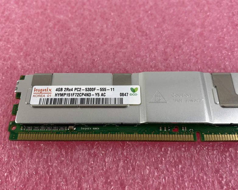 Hynix 4GB DDR2 PC2-5300F Server Memory Ram HYMP151F72CP4N3 - Lot of 3