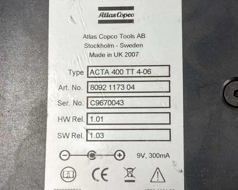 Atlas Copco ACTA 400 TT 4-06 Torque Measurement