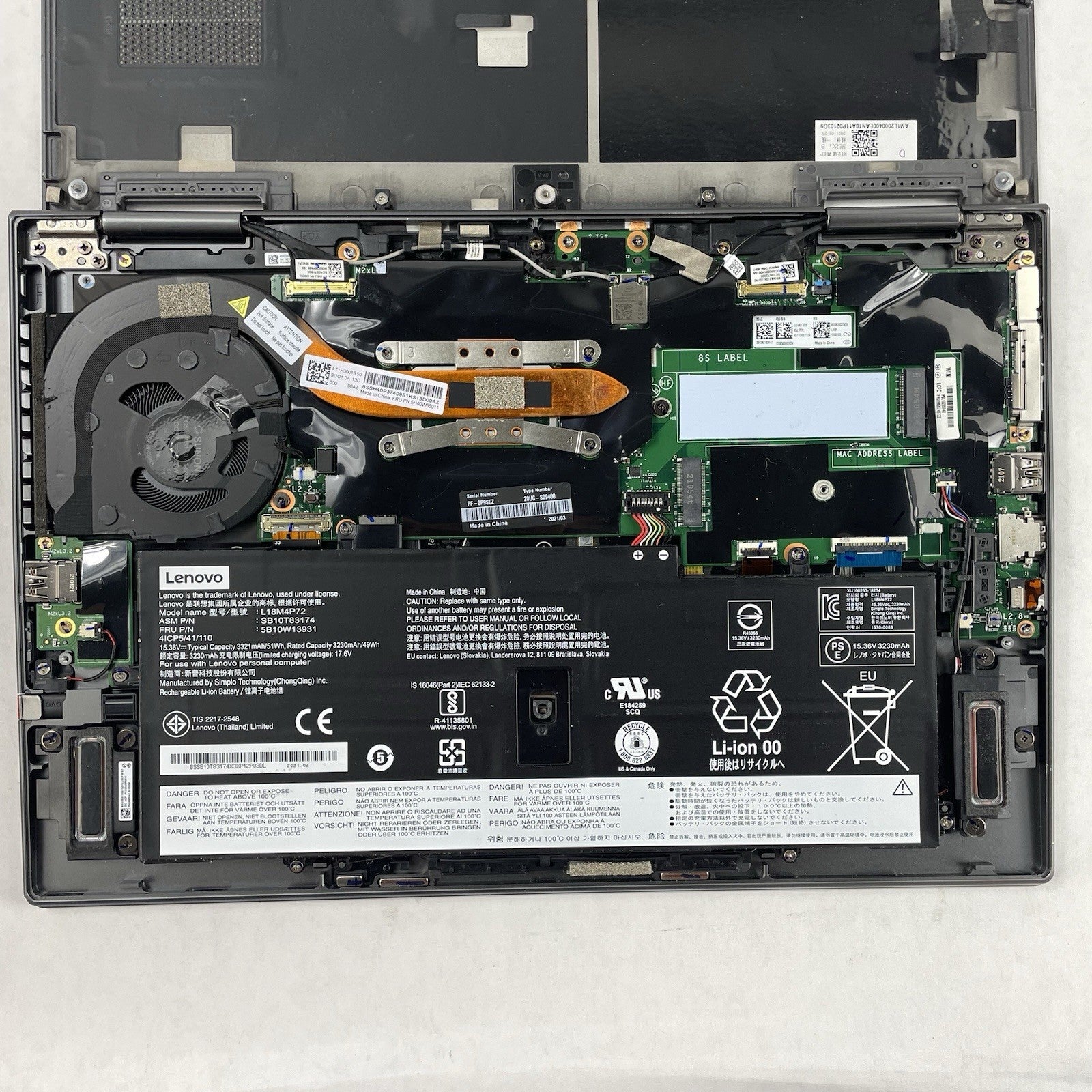 Lenovo ThinkPad X1 Yoga Gen5 14" i5-10310U 1.70 GHz 8 GB RAM No SSD/OS/AC15