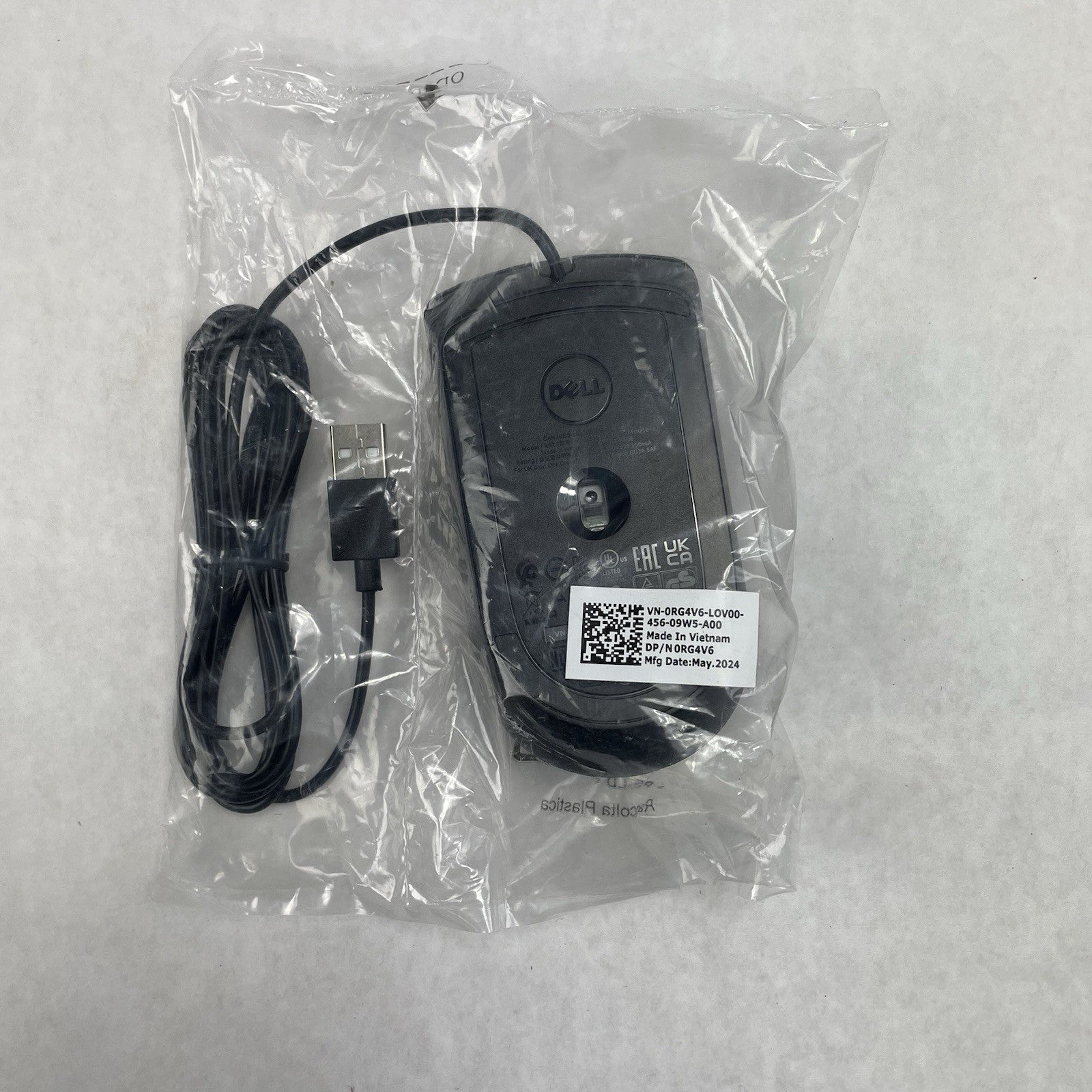 Dell MS116 Optical Black USB Scroll Wheel Mouse Lot of 10