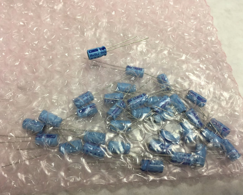 NOS  Mallory 33uF 25v Capacitor   Lot of 33