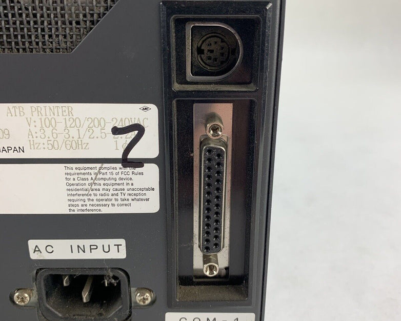 Fujitsu ATB Printer 9811 CA02421-A041 Powers On No Ribbon or Cards For Parts