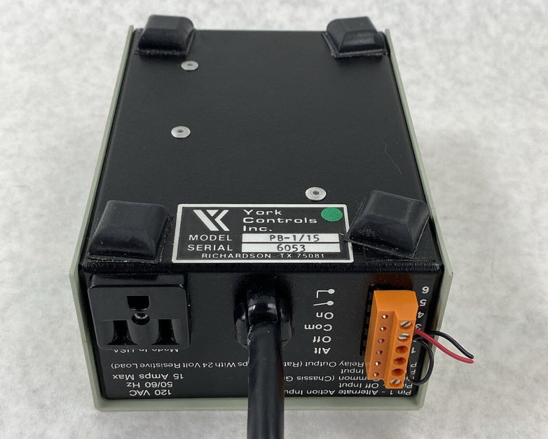 York Controls PB-1/15 Universal Power Box 120VAC 50/60 Hz 10A