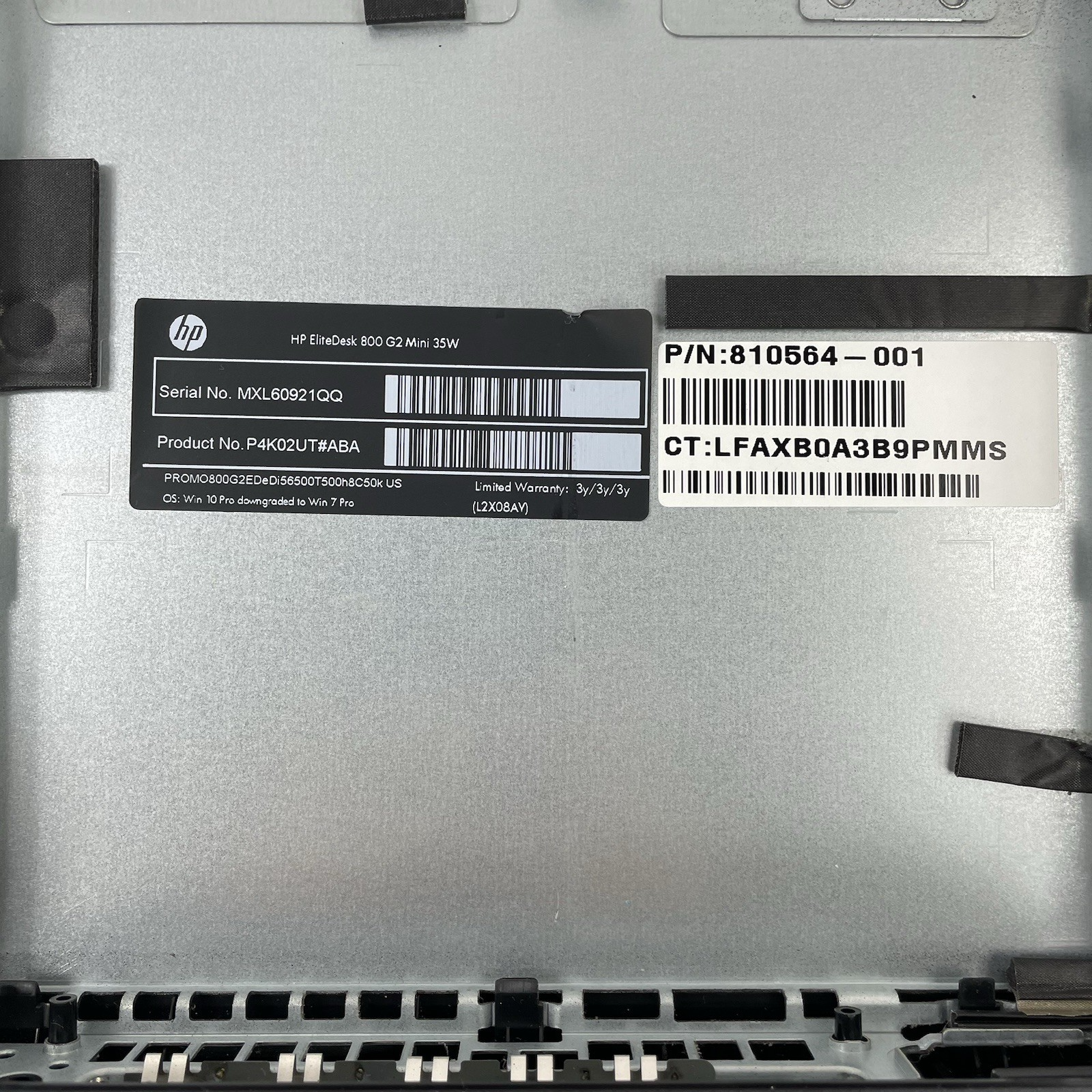 HP EliteDesk 800 G2 Micro i5-6500T 2.50 GHz 8 GB RAM No SSD/OS/AC14