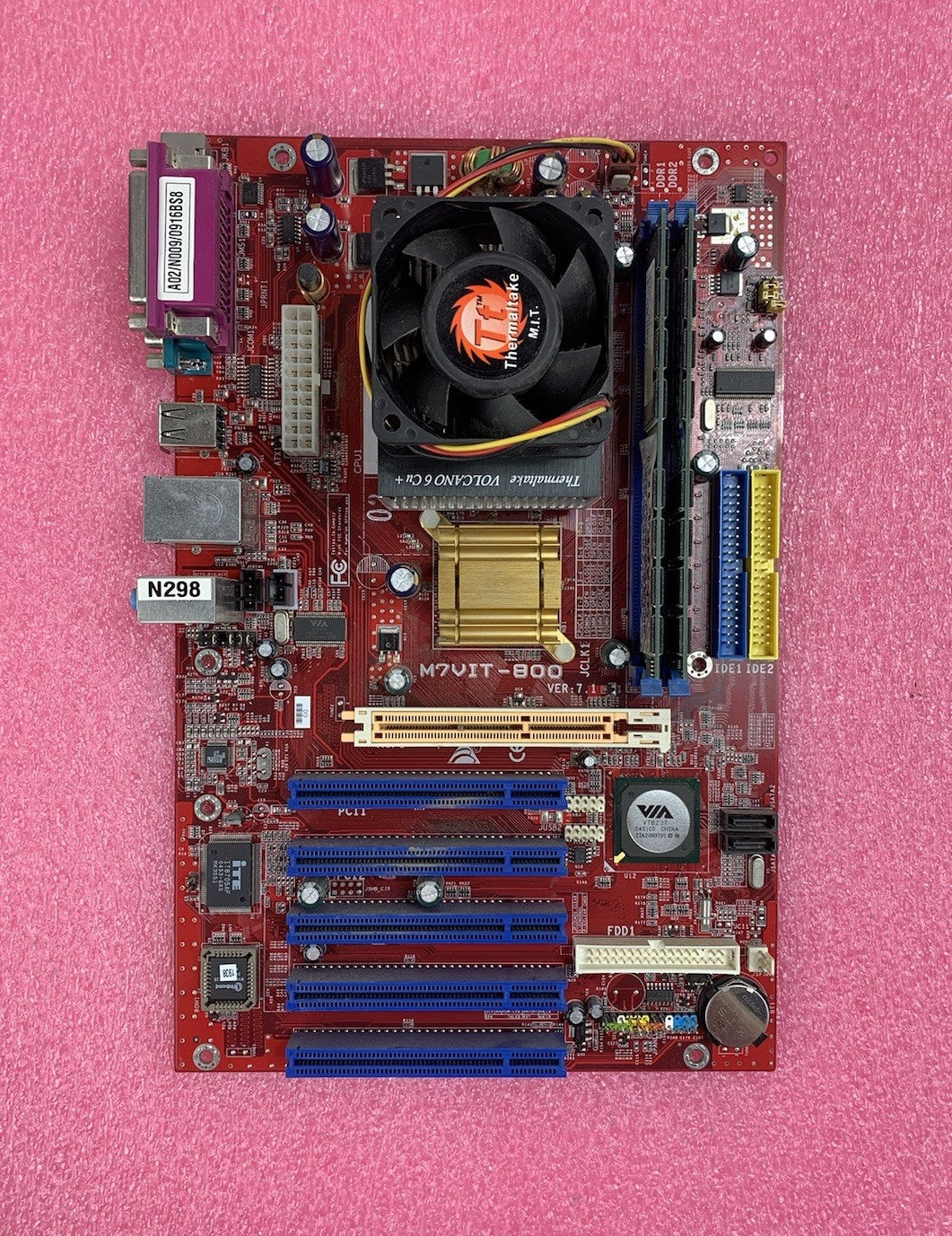 VIA KT600-8237 Motherboard AMD Athlon 1.1GHz 1GB RAM No Shield