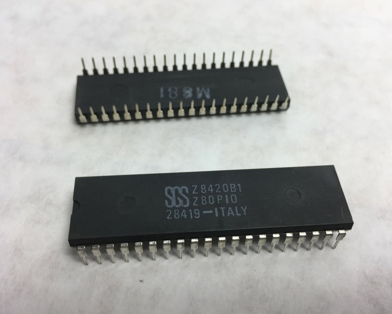 (2)  SGS Z8420B1 PIO Parallel In/Out Controller   NOS  Lot of 2