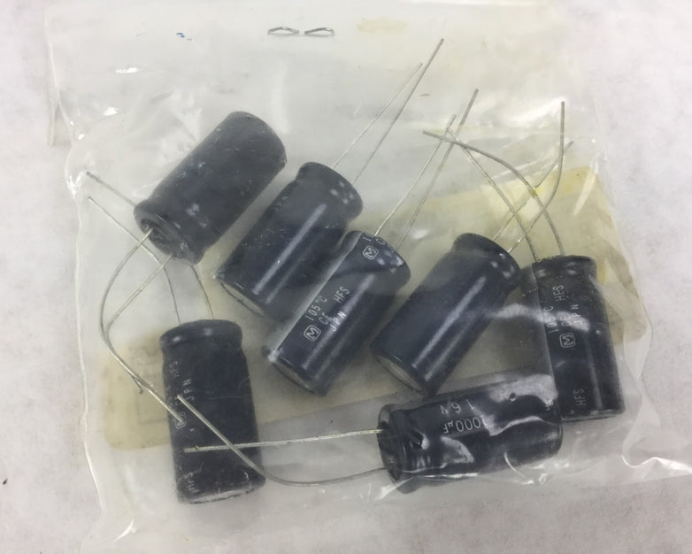 Capacitor 1000UF 16V HFS  P1215  Lot of 7  NEW