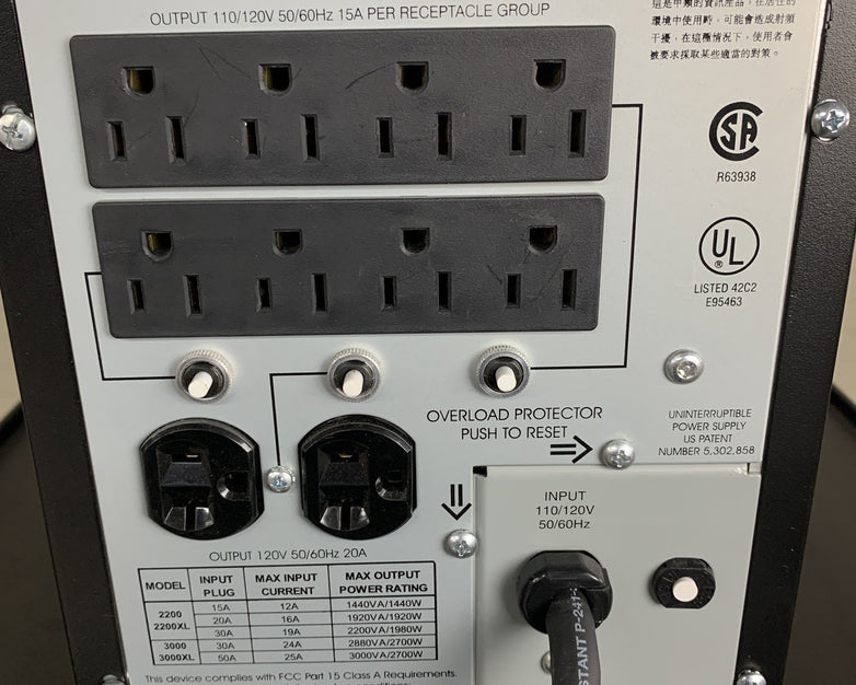 APC SUA2200 Smart-UPS 2200 UPS Tower Tested No Batteries w/ Cord