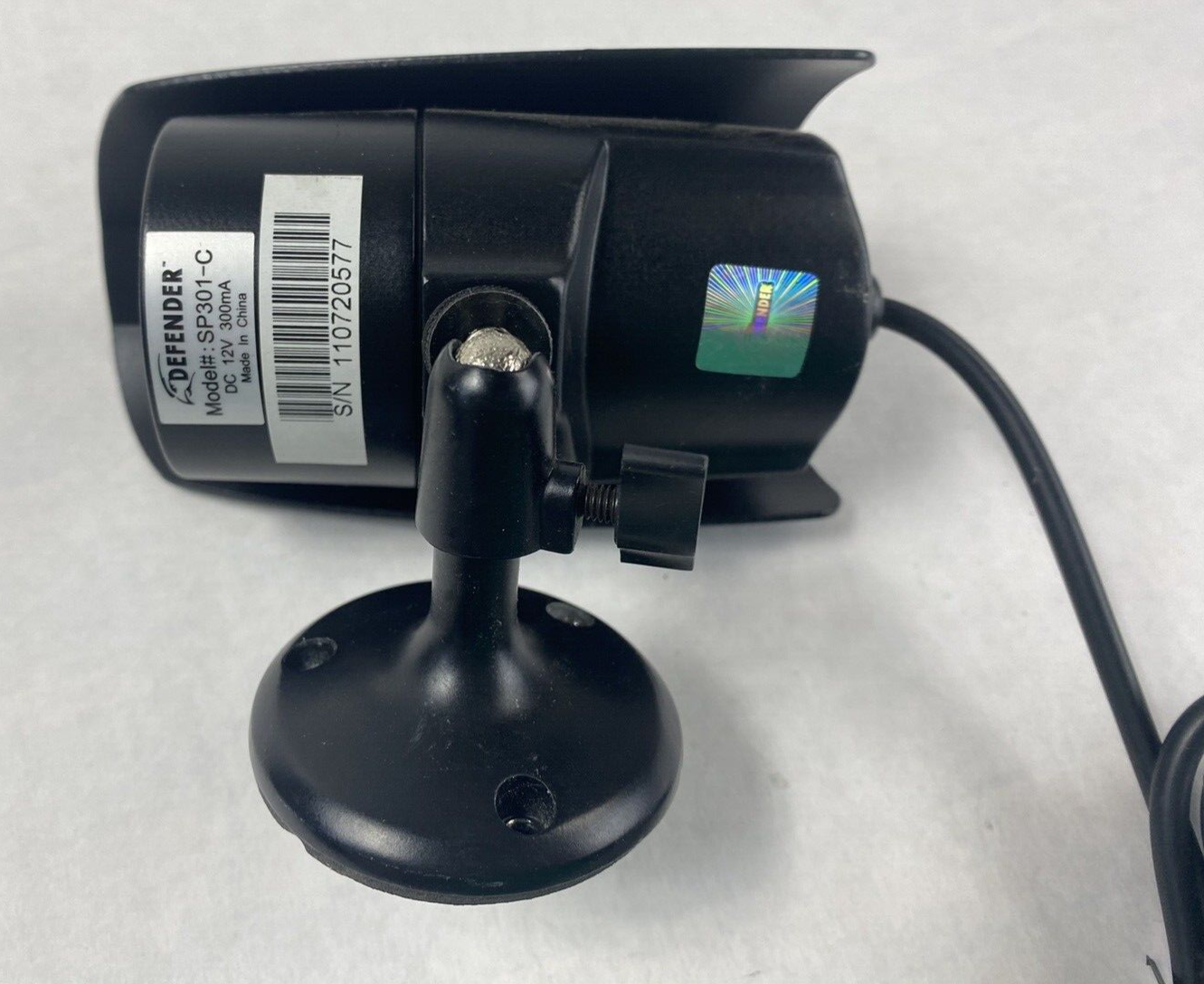 Defender SPARTAN 5 SP301-C Night Vision Security Camera Untested