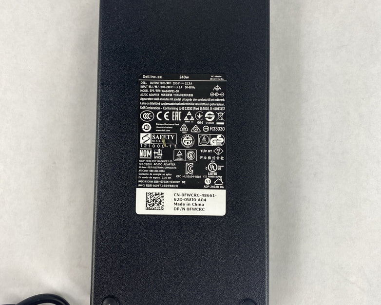 Dell GA240PE1-00 240W AC/DC Adapter Lot of 2