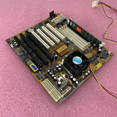 PC Chips M571 Motherboard Intel Pentium MMX 233MHz 64MB RAM 3x ISA